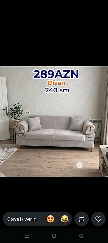 bellona divan modelleri: Divan – 240 sm - Rəng: açıq boz - Ümumi ölçü: 240 sm en - Dizayn — 1