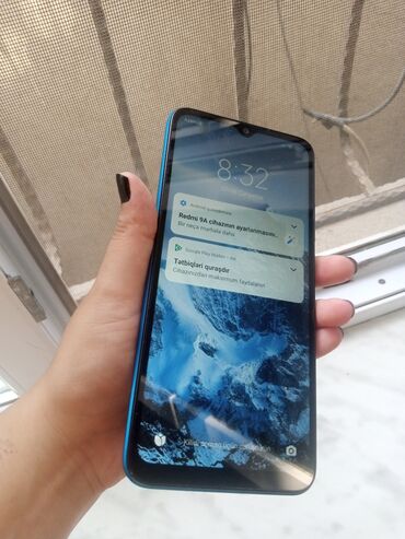Redmi 9A, 32 ГБ, цвет - Голубой, Отпечаток пальца, Две SIM карты