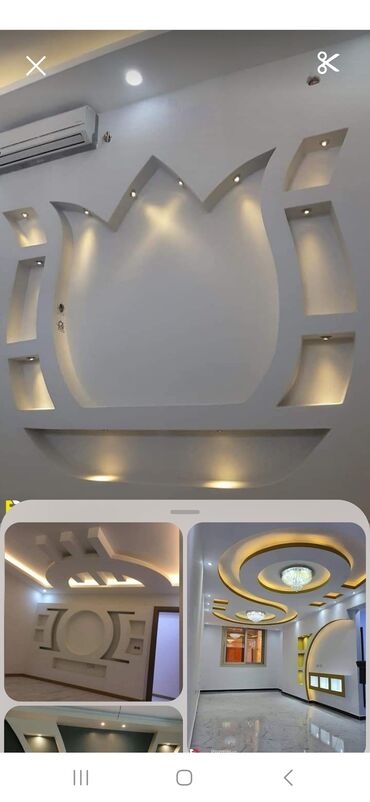 Tavan işləri: Alçıpan tavan və kafel-metlax işləri – dizayn və montaj - Alçıpan — 11