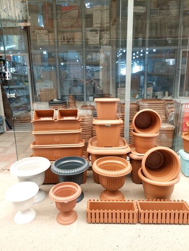 Bitkilər üçün dibçəklər: Dibcek qabi yuvarlaq gul qabi yuvarlaq dibcekqabi kvadrat gul qabi — 28