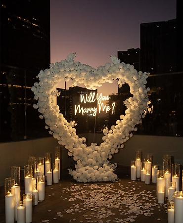 неоны: Оформление для предложения руки и сердца “Will You Marry Me?” - — 1