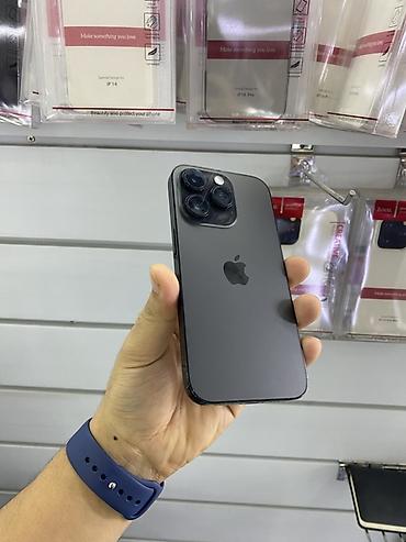Apple iPhone: IPhone 14 Pro, Б/у, 512 ГБ, Space Gray, Зарядное устройство, Защитное стекло, Чехол, 77 % — 1