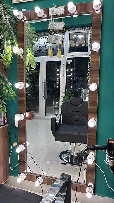 optik eynək cərcivələri: Vizaj və salon üçün peşəkar güzgü – işıqlı “make-up” güzgüsü - Böyük — 1