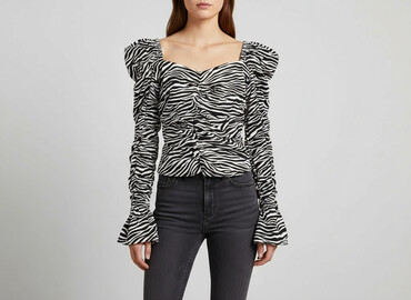 koszula z imitacji skóry zara: H&M, Bluzka damska, rozmiar XS