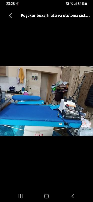 pvc utu: Sənaye dərzi tikiş maşınları. 1 ədəd overlok, 1 interlok, düz tikiş — 1