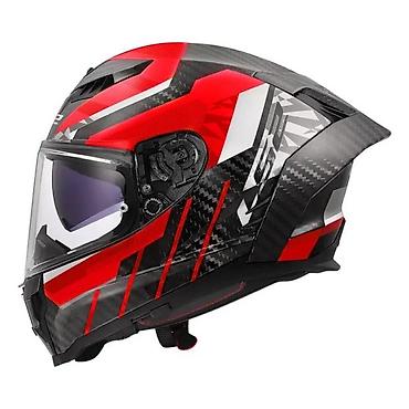 stranger things: Integralna moto kaciga LS2 – karbonska školjka, sportski dizajn — 3