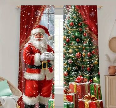 Ostali proizvodi za kuću: Novogodišnje zavese Dimenzije 150x60cm Cena 1700din/2kom kao na slici — 15