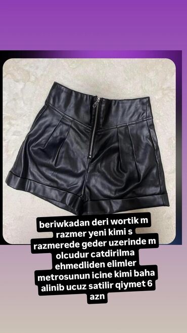 Şortlar: Şort, Bershka, M (EU 38), rəng - Qara lalafo.az -da Şortlar: Şort, Bershka, M (EU 38), rəng - Qara