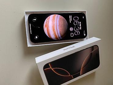 IPhone 16 Pro, 256 GB, Desert Titanium, Simsiz şarj, Face ID