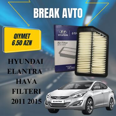 Filtrlər: Hyundai ELANTRA, 2013 il, Orijinal, Yaponiya