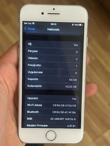 Apple iPhone: IPhone 8, 64 GB, Gümüşü, Barmaq izi — 1