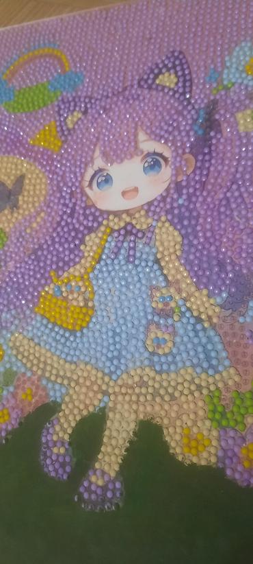 bayraqlar sekilleri: Məhsul: Rəngli “diamond painting” tablo Təsvir: - Parlaq mozaika — 1