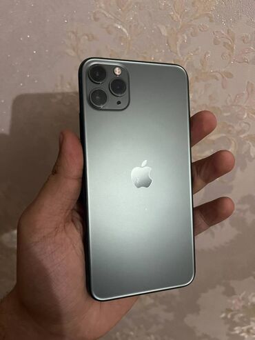 s21 fe qiymeti: IPhone 11 Pro Max, 256 GB, Alpine Green, Simsiz şarj, Face ID