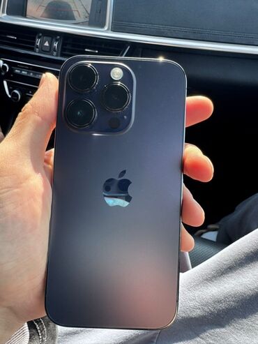 асус ноутбуки: IPhone 14 Pro, Колдонулган, 256 ГБ, Deep Purple, Заряддоочу түзүлүш, Каптама, Кабель