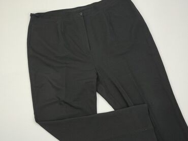 czarne t shirty damskie plus size: Spodnie materiałowe, 3XL, stan - Dobry