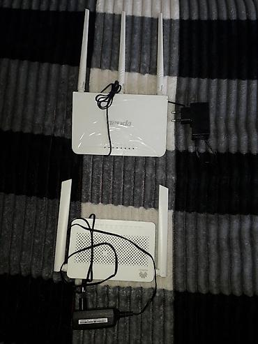 220 voltu 12 volta cevirme: Tenda Wi‑Fi router və Huawei Wi‑Fi/GPON router dəsti -ikisidə işlək — 2