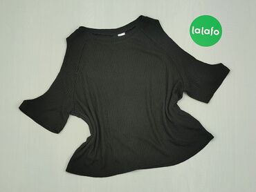 Bluzki: Inna bluza, XS (EU 34), wzór - Jednolity kolor, kolor - Czarny