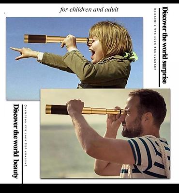 Binokllar: Korsan teleskopu korpus metal uzu deridi! Cox aydin gosderir! — 2