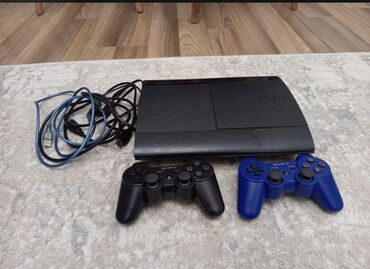 mebel içi sobalar: Sony PlayStation 3 Super Slim oyun konsolu seti 40 oyun ile, 2 Pult