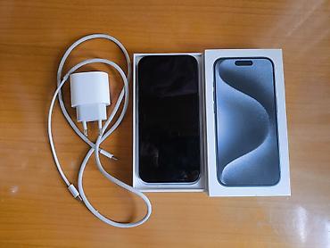iphone 14 pro qiymeti: IPhone 15 Pro, 128 GB, Blue Titanium, Face ID — 3