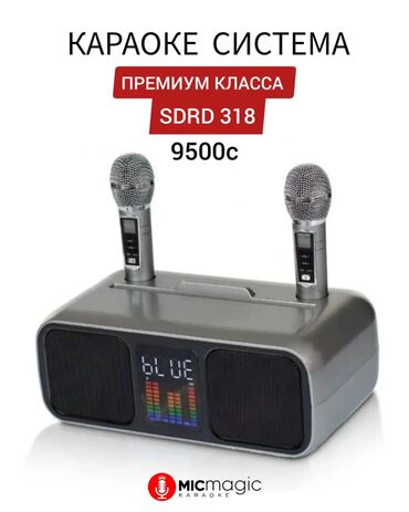 купить беспроводной микрофон для караоке: SDRD SD-318 Абсолютное обновление среди всех портативных караоке