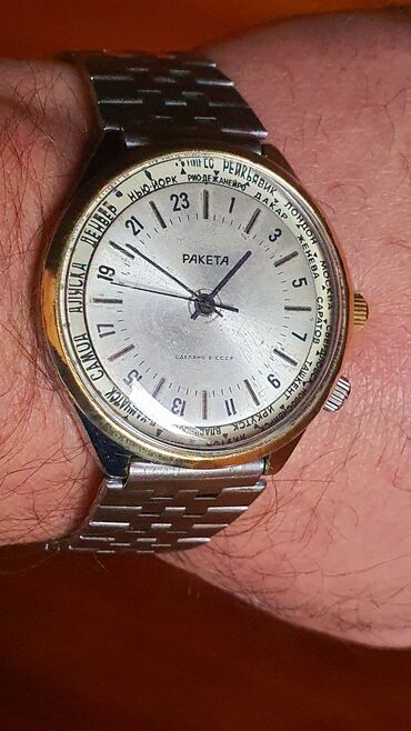 gemide vakansiyalar: 1970ci illər SSRİ istehsalı " РАКЕТА 24" (полярные) saatı. Saatın