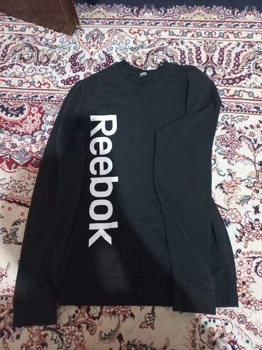 мужская одежда reebok: Мужская толстовка, M (EU 38), Reebok, Новый, цвет - Черный, Самовывоз