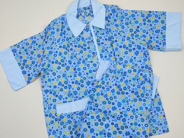 niebieska spódnice w kwiaty: Komplet piżamowy Damski, 5XL, stan - Idealny