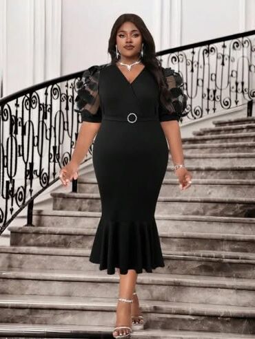 Haljine: 🌟Elegantna midi haljina sa efekt rukavima ✅Vise boja Cena 3700 din Vel na lalafo.rs — 1 Haljine: 🌟Elegantna midi haljina sa efekt rukavima ✅Vise boja Cena 3700 din Vel — 1