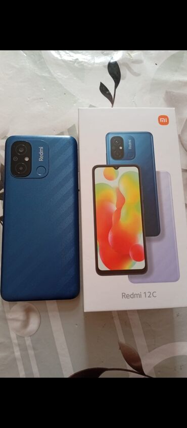 ucuz telefonlar redmi: Xiaomi Redmi 12C, rəng - Göy, 
 İki sim kartlı