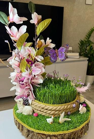 Novruz bayramı dekorları: Taxta novruz səpəsi üçün əsaslar – əl işidir Məhsul təsviri: - Novruz — 6