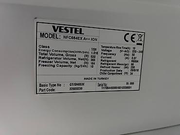 vitirin soyuducu type 0: Satılır Vestel soyuducu, 600 litr tutum, 184*85, no frost, yenısi 1500 — 5