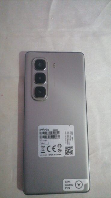 sokany toster qiymeti: Infinix HOT 50 Pro, 256 GB, rəng - Boz, Sensor, Face ID