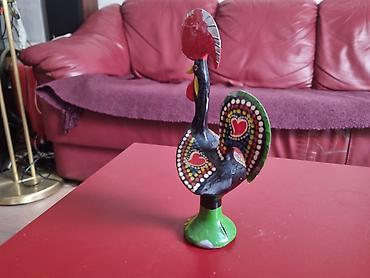 kvalitetna semena: Metalna figura petla – Portugal - Ručno oslikana metalna figura — 2
