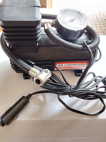 burbul: Prenosni auto kompresor za vazduh – 12V, sa ugrađenim manometrom - — 4