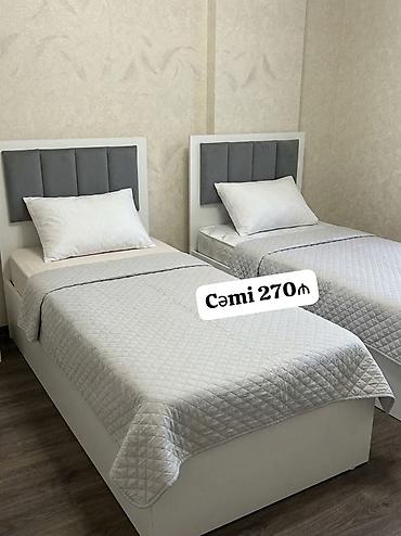İki ədəd çarpayı satılır cəmi 270₼. Matrasları və bazaları var. Ünvan