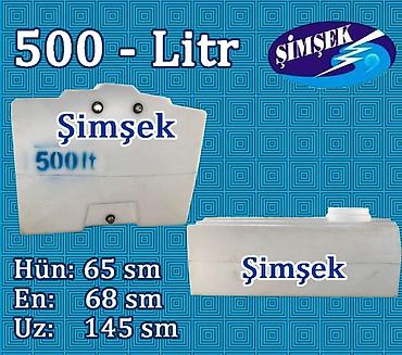 Baklar və çənlər: ŞİMŞEK LTD plastik su çənləri Həcm variantları: - 1000 litr (ölçü 1) — 38