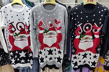 Кофты, свитеры: Новогодние свитера размер стандар 44/46/48/ вязанные тёплые — 7