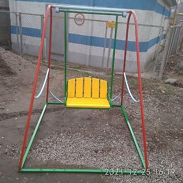 Детские качели: Детские каркасные качели! безопасные, надёжные, практичные! широкие — 3