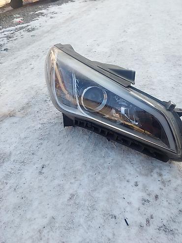 sonata: Комплект передних фар Hyundai 2015 г., Б/у, Оригинал — 3
