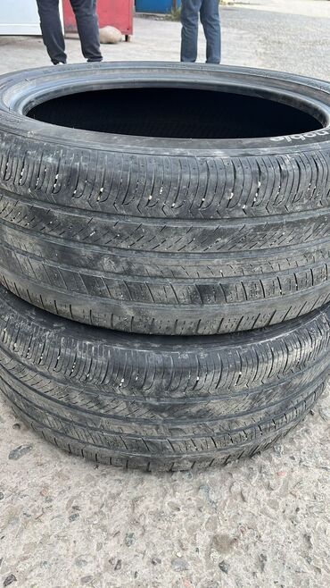 корейские шины: Шины 245 / 45 / R 18, Б/у, Пара, Корея, Hankook