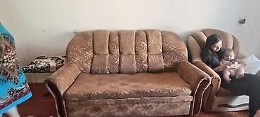 bakı tekstil fabriki: Divan və kreslo dəsti - Komplekt: 1 divan + 2 kreslo - Rəng: açıq bej — 2