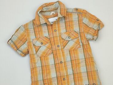 koszula odkryte ramiona: Shirt 10 years, condition - Good, pattern - Cell, color - Brown