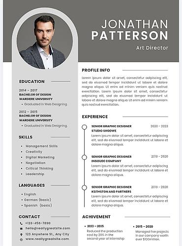 mini ekskavatör: Modern Proffosional CV Hazırlanması ✅️ Təsvir: - Müasir və oxunaqlı — 2