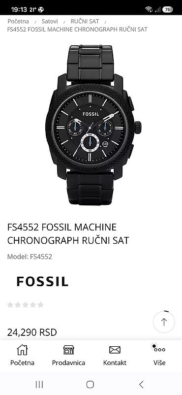 Ručni satovi: Fossil Machine Chronograph ručni sat – model FS4552 - Kućište i — 3
