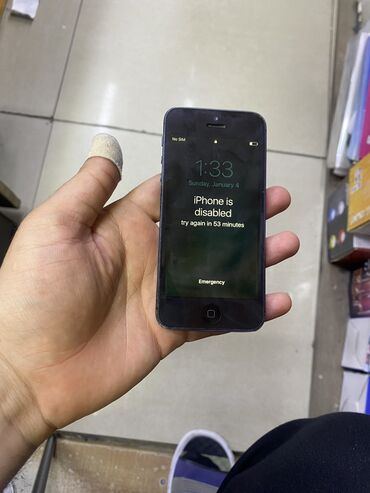 kreditlə telefon satışı: IPhone 5, 16 ГБ, Черный, Кредит