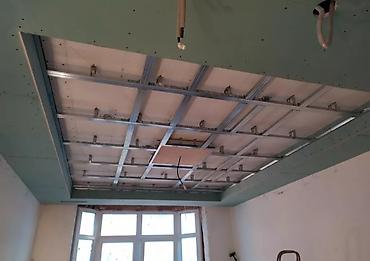 Потолочный гипсокартон: Гипсокартон сапаттуу жана ылдам жасайбыз — 2