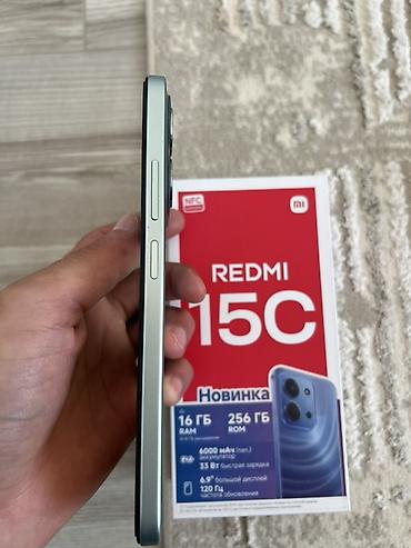 чехол redmi note 9s: Redmi, Redmi 15C, Б/у, 256 ГБ, цвет - Зеленый, 2 SIM — 4
