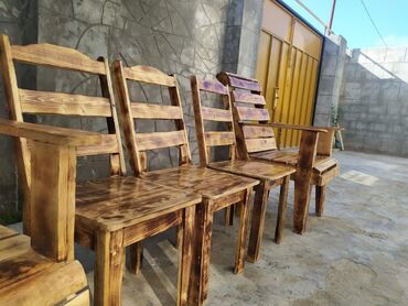 mebel stenka: Taxta stol və stullar Bağ evləri və restoran (kafe pub ) üçün taxta