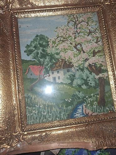 Slike i ramovi: Zbirka zidnih umetničkih radova – 4 kom - Ručno rađen goblen u — 1